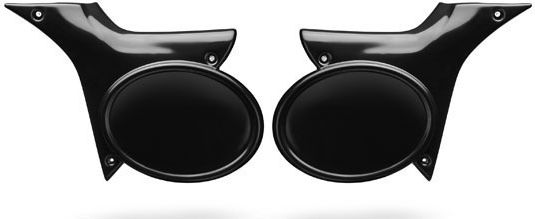 C-racer Σετ Πλαϊνές Βάσεις Αριθμού Ενσωματωμένα Καλύμματα Μοτοσυκλέτα 02-06 Yamaha Xjr1300 Μαύρο C-racer Side Plate Number Plate & Cover Kit