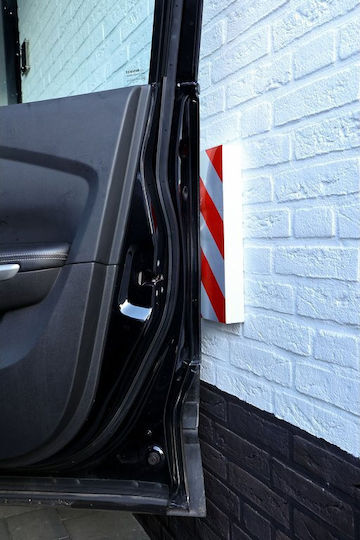 Carpoint Προστατευτικό Αυτοκόλλητο Τοίχου Αφρώδες Λευκό Κόκκινο 33x20x4cm 2237826