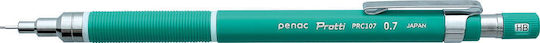 Penac Creion Mecanic Profesional Penac Protti Prc-107 0.7mm Corp Metalic Vârf Retractabil Verde