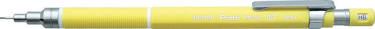 Penac Creion Mecanic Profesional Penac Protti Prc-107 0.7mm Corp Metalic Vârf Retractabil Galben