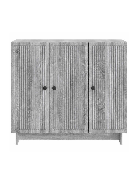 Sideboard Made of Wood & Metal Grey Sonoma 89x34.5x80cm
