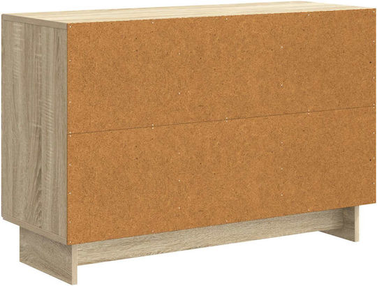 Holz Sideboard mit Schubladen Sonoma Eiche 89x34,5x60cm