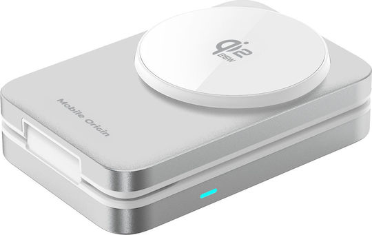 Mobile Origin Φορτιστής Magsafe 25W Ασημί (PW35)