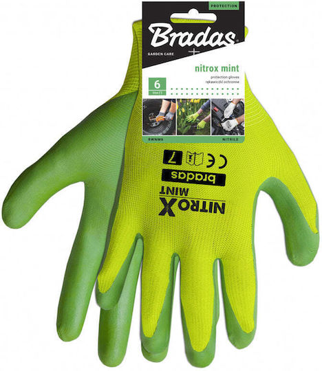 Bradas Nitrox Mănuși de Lucru Verzi