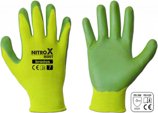Bradas Nitrox Mănuși de Lucru Verzi