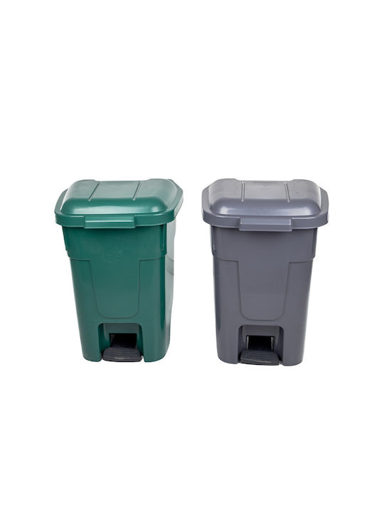Klikareto Coș de Gunoi Plastic Verde 60l