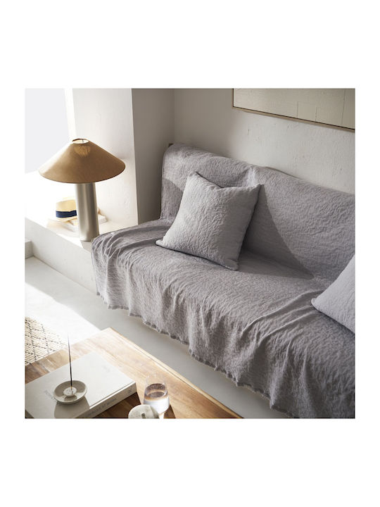 Gofis Home Francis Decken & Couchdecken Viersitzer-Sofa Überwurf 180x350cm Magnet Grau