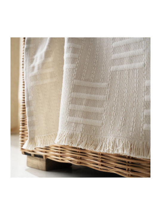 Gofis Home Calyra Ριχτάρι Πολυθρόνας Ζακάρ 180x175εκ. Natural Beige