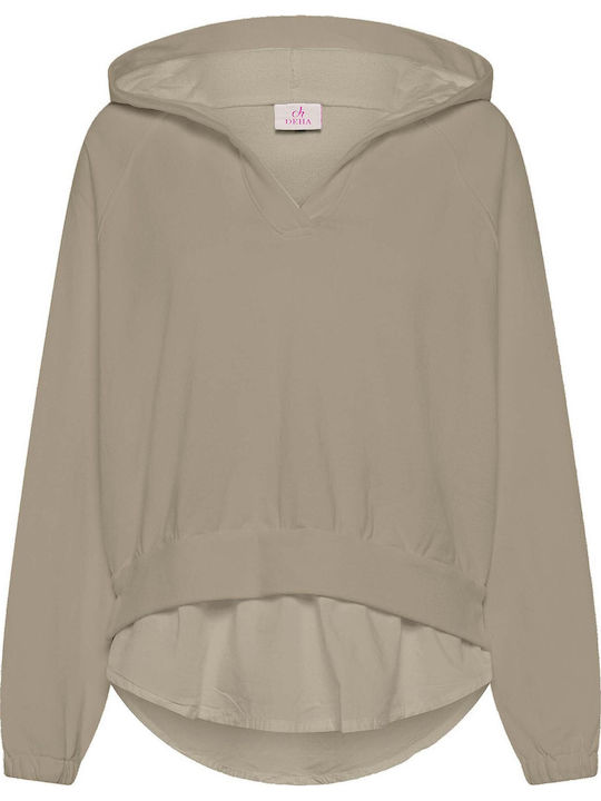 Γυναικεία Αθλητική Μπλούζα Beige