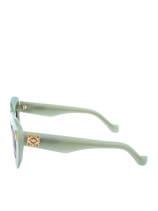 Loewe Women's Sunglasses with Green Frame and Gray Lens
