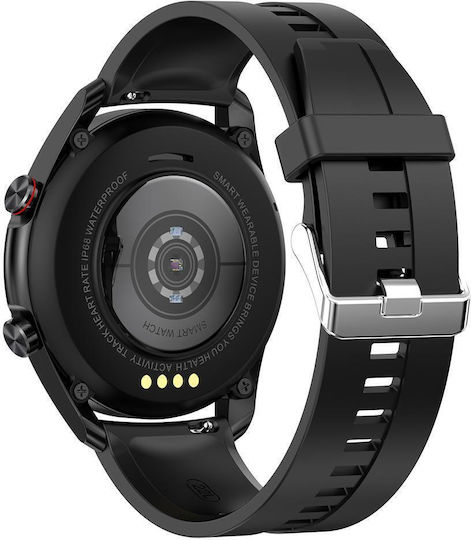 Kingwear L19 Smartwatch with Heart Rate Monitor Black