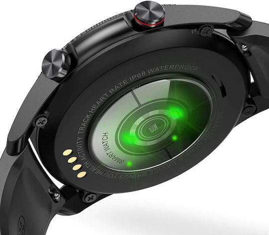 Kingwear L19 Smartwatch with Heart Rate Monitor Black