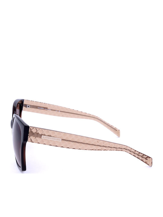 Karen Millen Unisex Sunglasses With Brown Frame And Brown Lens KM5059