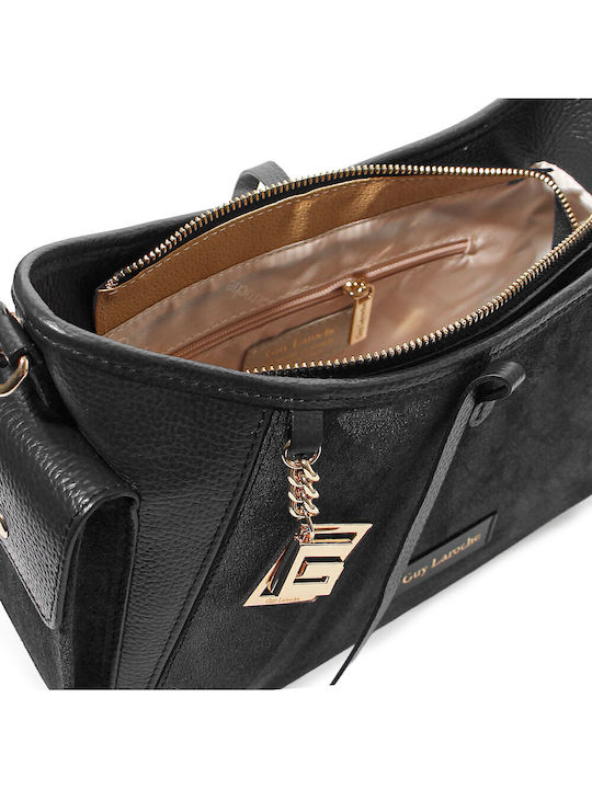 Leather Women's Crossbody Bag Black