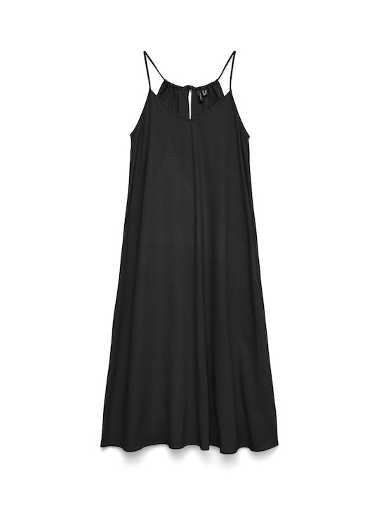 Jesmilo Sommer Midi Damenkleid Schwarz