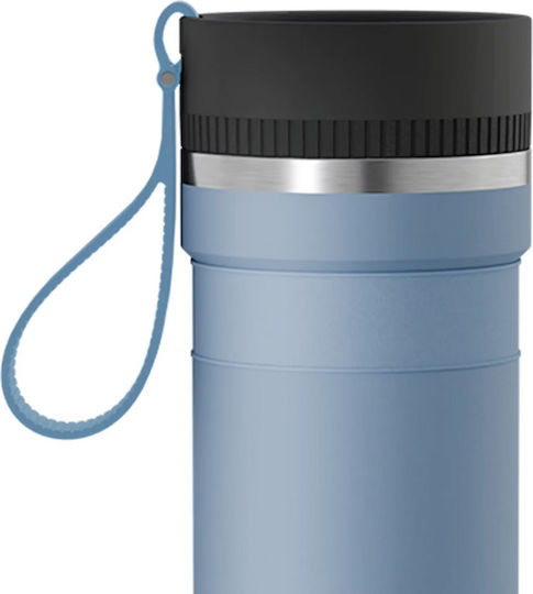 Primus Stainless Steel Thermos Bottle 350ml Glacier Blue with Straw and Handle