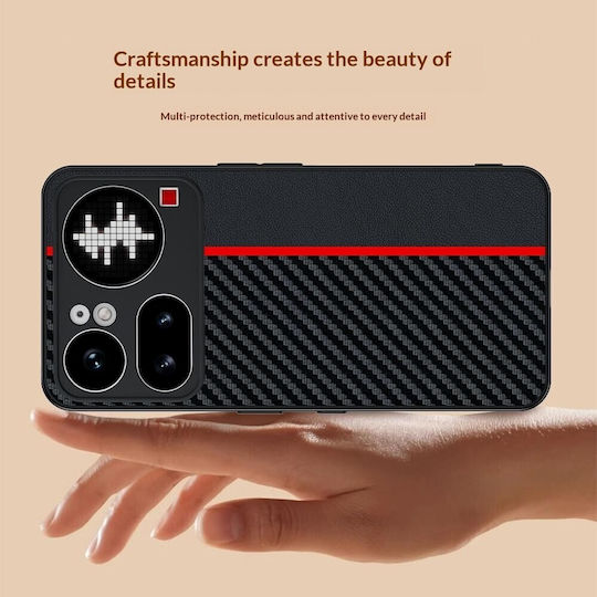 Carbon Fiber Rückseite Kunststoff Schwarz (Nichts Phone (4a) Pro)