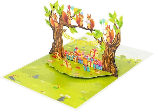 Kiriori Pop 3D Картичка Рожден Ден Катерички