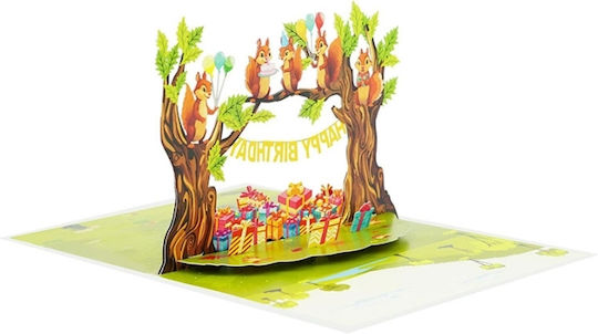 Kiriori Pop 3D Картичка Рожден Ден Катерички
