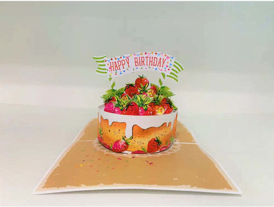 Pop-up Beerenkuchen Karte Kiriori 10741