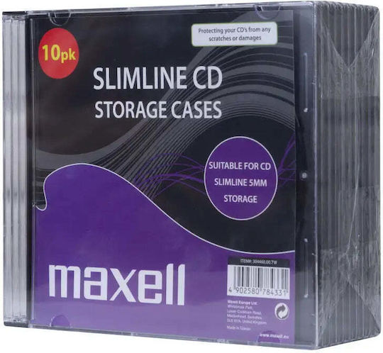 Maxell Carcase Slim Negre Cd Dvd 10 Buc Preț 10 Buc