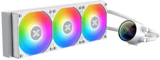 Xigmatek Fenix II 360 Water Cooling AIO CPU With 3 Fans 120mm And ARGB Lighting White