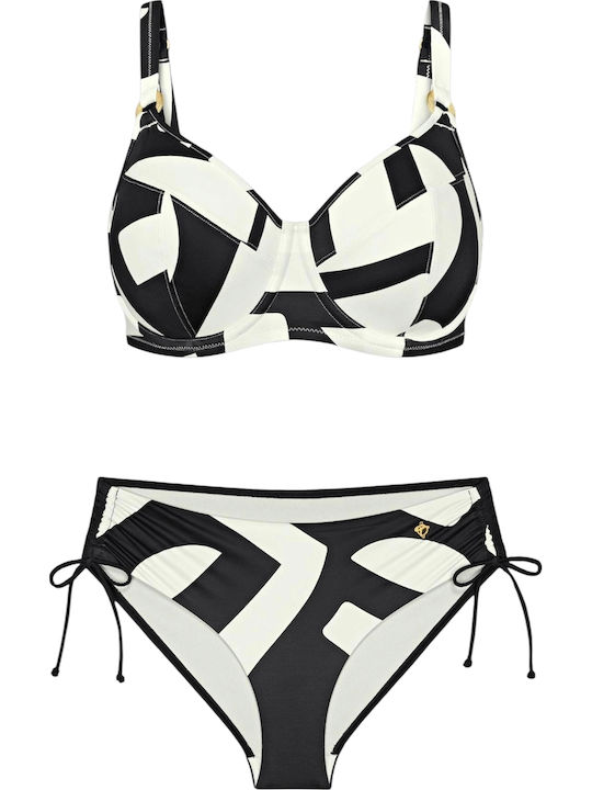 Allure Bikini Σουτιέν ΑΣΠΡΟΜΑΥΡΟ