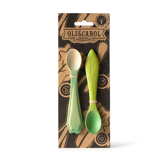 Oli&Carol Baby Set with Heat Sensing Silicone Spoons Multicolour 2 Pieces OC531645