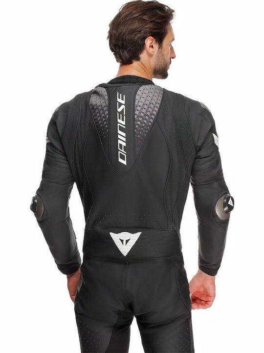Dainese Laguna Seca 6 Perforated Ανδρική Δερμάτινη Φόρμα Αναβάτη Μοτοσυκλέτας Black/White/Anthracite