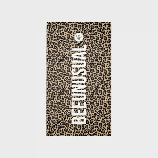 Bee. Unusual. Predator Beige Beach Towel with Fringes 100x180cm