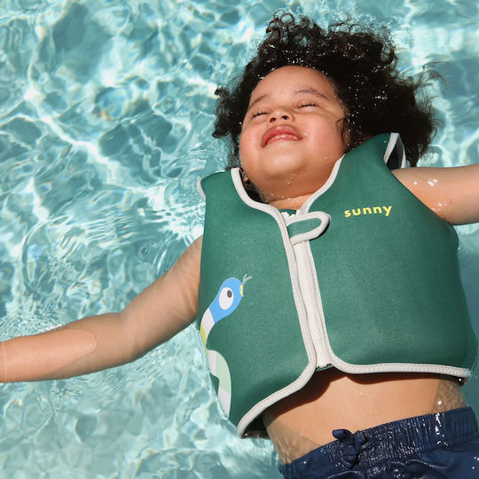 Sunnylife Kinder Rettungsweste 3-6 Jahre Into Jungle Grün