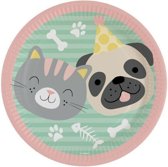 Amscan Happy Pets Плоча за Парти 8 Бройки