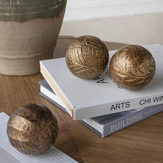 Artekko Set of Solis Wooden Room Decor 8x8x8cm 3 Pieces