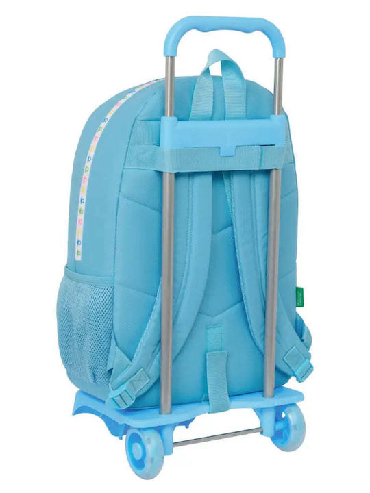Benetton Spring School Bag Trolley Light Blue
