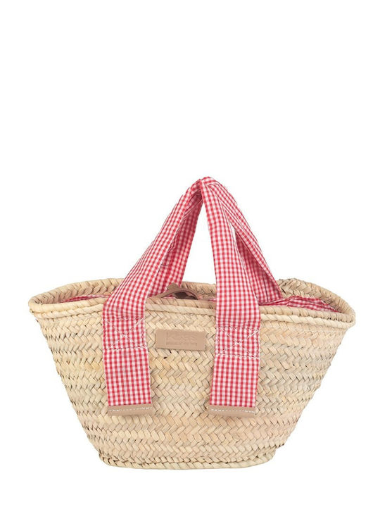 Kbas Geantă De Plajă Din Wicker Bej