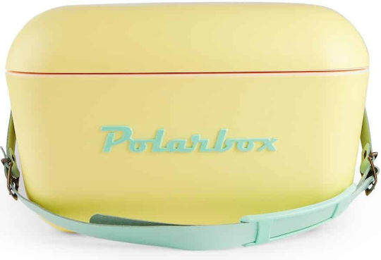 Polarbox Classic & Pop Style Portable Fridge 12lt Yellow-Turquoise