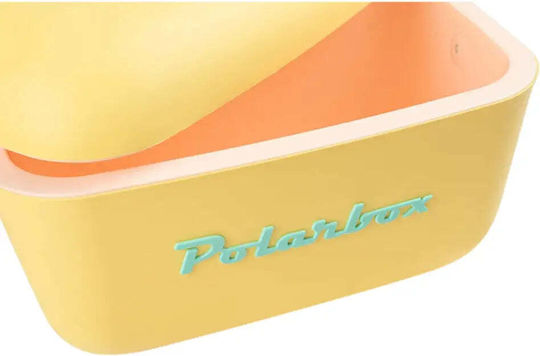Polarbox Classic & Pop Style Portable Fridge 12lt Yellow Brown