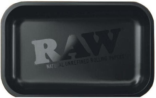 Raw Rolling Tray All Black 17.5cm Μαύρο