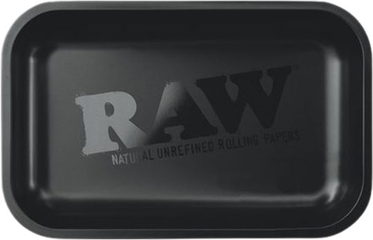 Raw Rolling Tray All Black 17.5cm Μαύρο