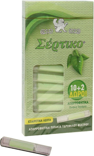 Sertiko Zigarettenpfeifen Extra Slim 5.7mm Grüne 12 Stück