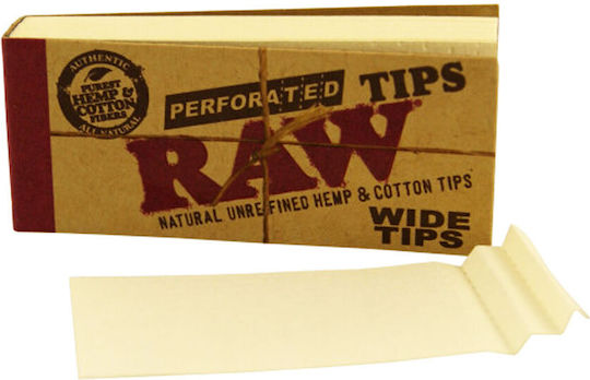 Raw Τζιβάνες Perforated Wide Tips 60mm 2.5cm Καφέ 50τμχ