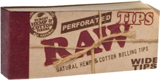 Raw Τζιβάνες Perforated Wide Tips 60mm 2.5cm Καφέ 50τμχ