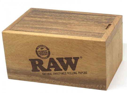 Raw Accesorii Depozitarea Tutunului Cutie Glisantă Acacia 90mm
