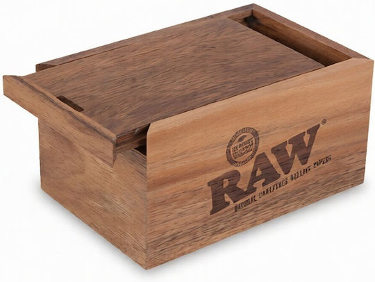 Raw Accesorii Depozitarea Tutunului Cutie Glisantă Acacia 90mm