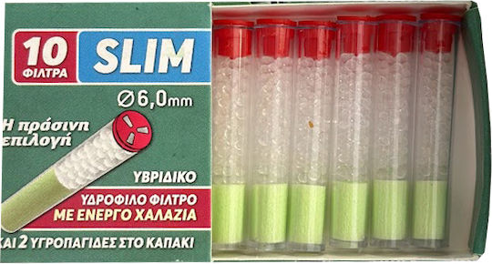 Tou Pappou Cigarette Pipes 6mm Green 10 Pieces