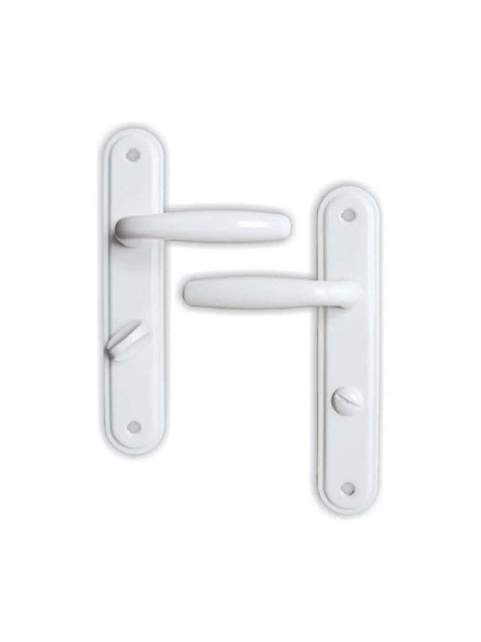 Yale WC Door Handle White