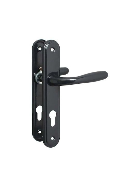 Metal Middle Door Lever Black