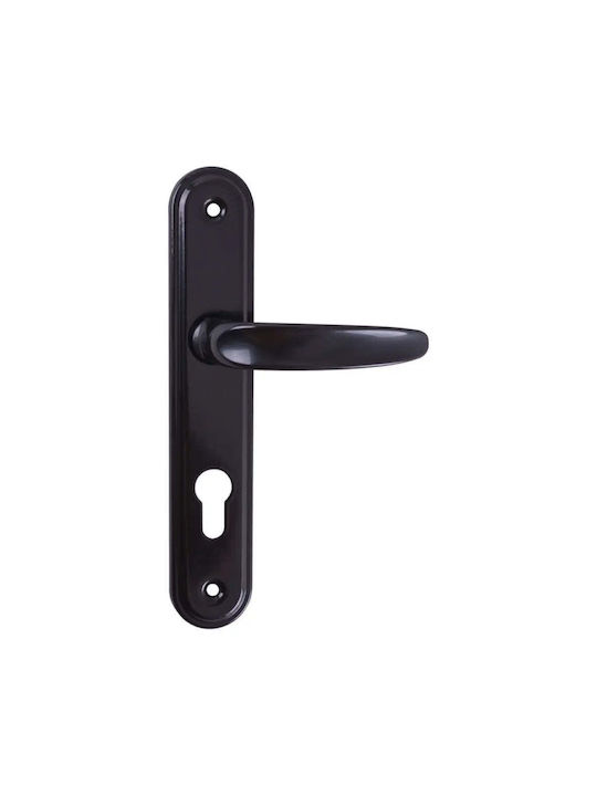 Metal Middle Door Lever Black