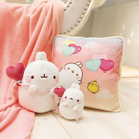 Molang Plush Balloon Heart Gift Box Molang 16cm Nici