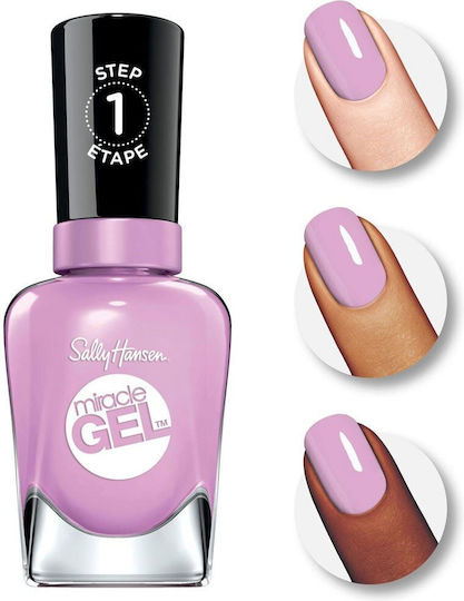 Sally Hansen Miracle Gel Гланцов Дълготраен Лак За Нокти #534-Orchid-Ing Aside 14.7ml